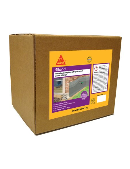 SIKA 1 HIDROFUGO QUIMICO CAJA CON 4 SACHETS DE 5LT