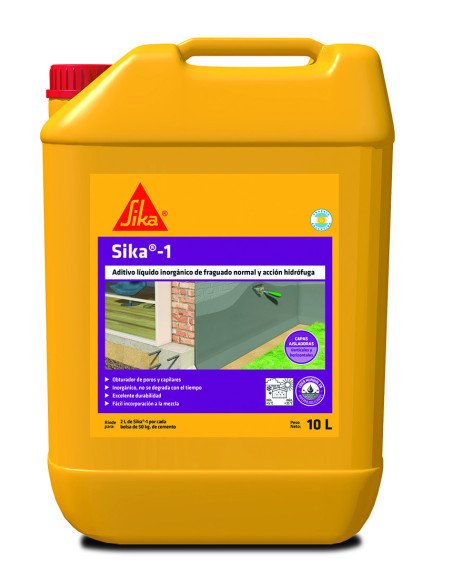 SIKA 1 HIDROFUGO QUIMICO X 10LT